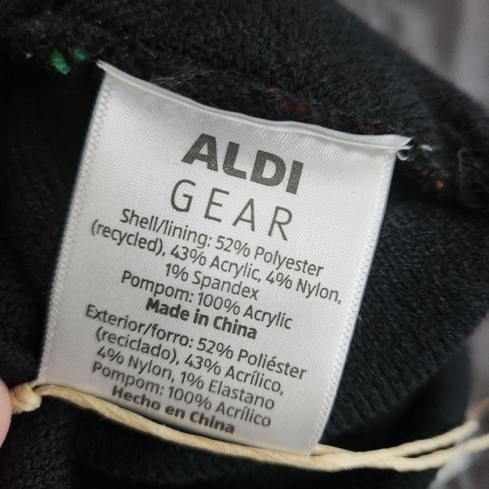 ALDI Gear Christmas Beanie Winter Hat Limited Edition Holiday 2024 One Size Knit