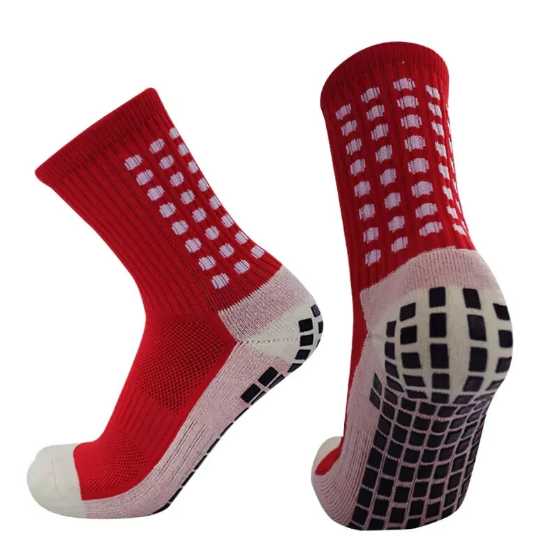 3 Pair Sport Socks Anti Slip W/ Grip Soccer Men Football Basketball Sock Premium