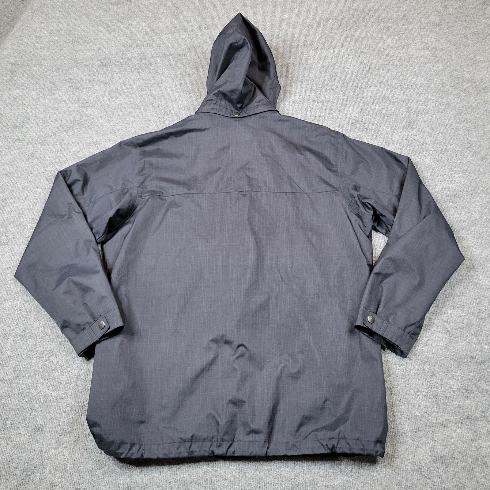 Columbia Jacket Mens Large Blue OmniTech Waterproof Hooded Coat Parka Shell Top
