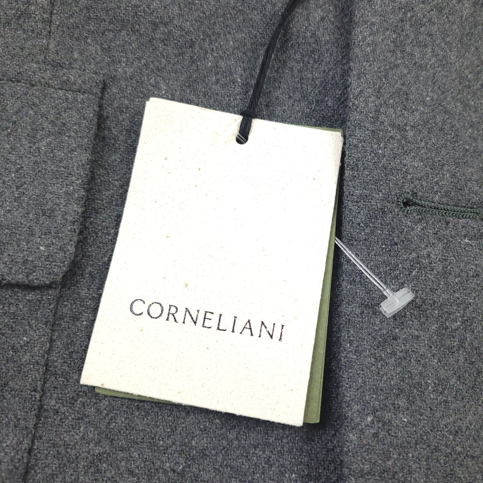 Corneliani Weekender Jacket Size (Italy 52R) US 42R Cashmere Slim Fit Gray Mens