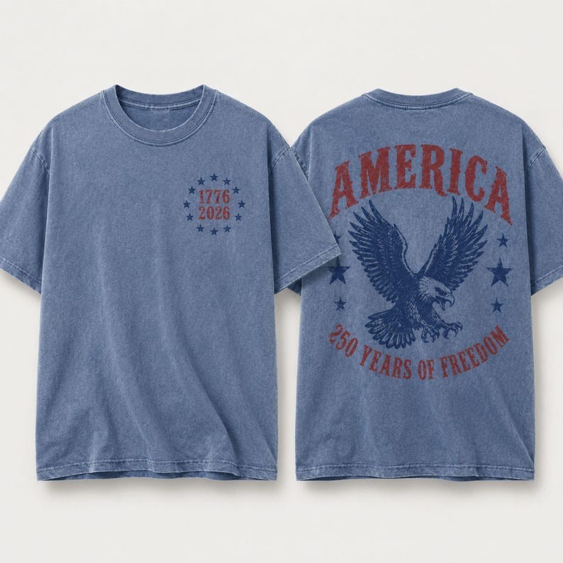 Comfort Colors America Eagle Shirt, 250th Anniversary Tee, Patriotic Western Shi
