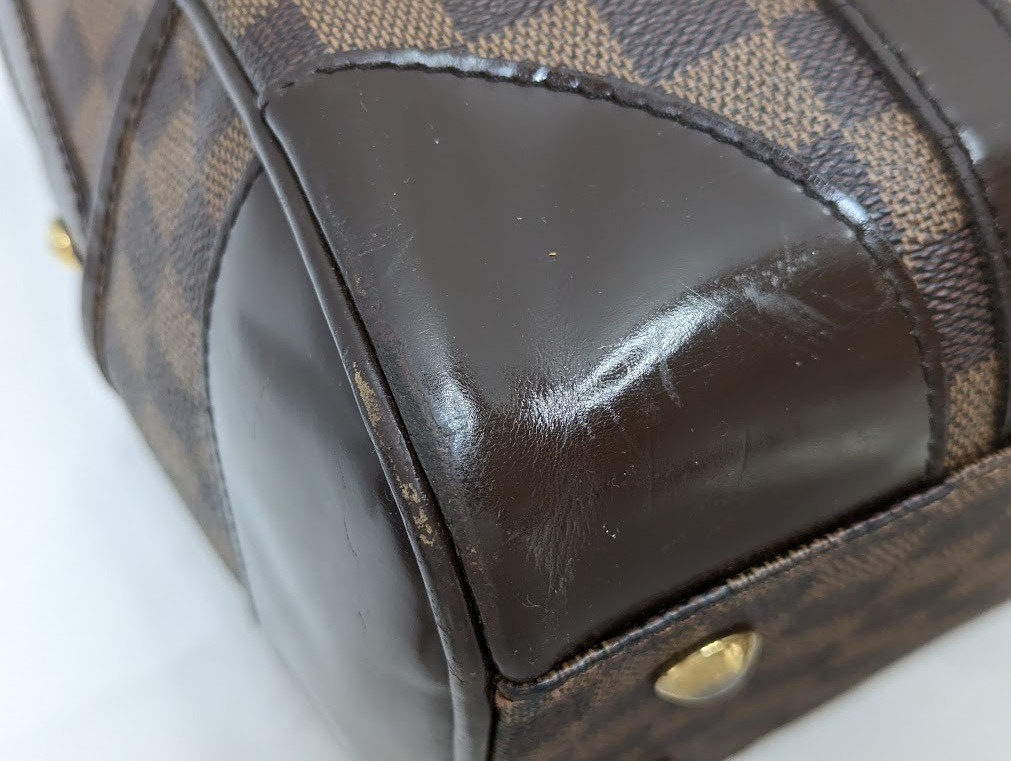 LOUIS VUITTON Damier Ebene Berkeley Hand Bag N52000 DU0093 Authentic LV