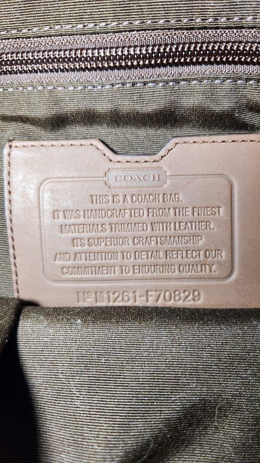 Coach Camden Canvas Messenger Bag 01359-F70829