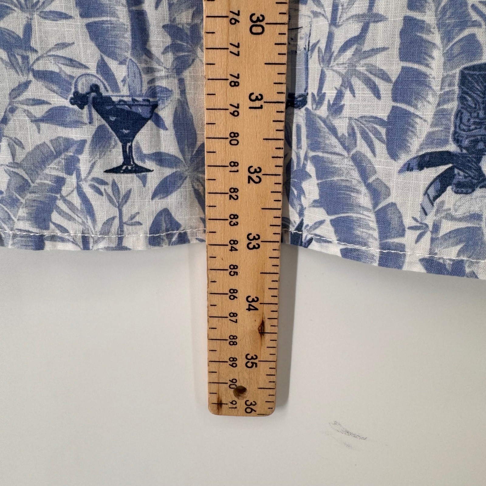 Tommy Bahama Button Down Shirt Mens XL Blue Tropical Cocktail Port Side Blue NEW