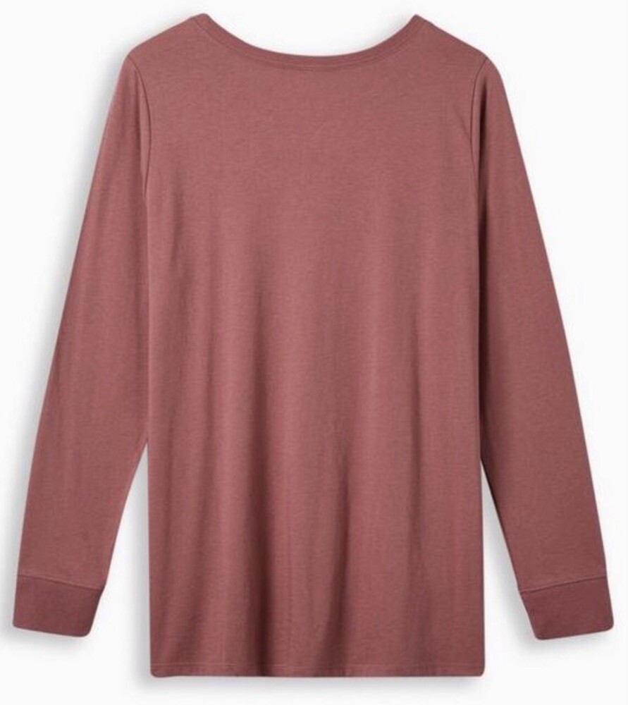 TORRID MY ENTIRE LIFE CLASSIC SIGNATURE JERSEY CREW NECK LONG SLEEVE T NWT