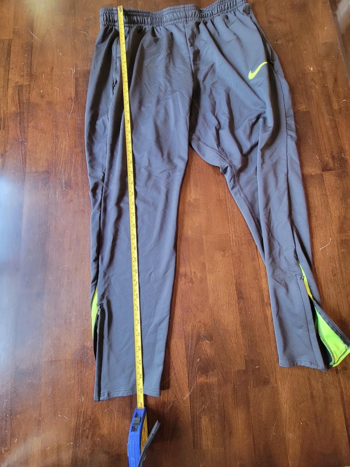 Nike Strike Men’s Size L Dri-FIT Soccer Pants Anthracite/Volt/Volt