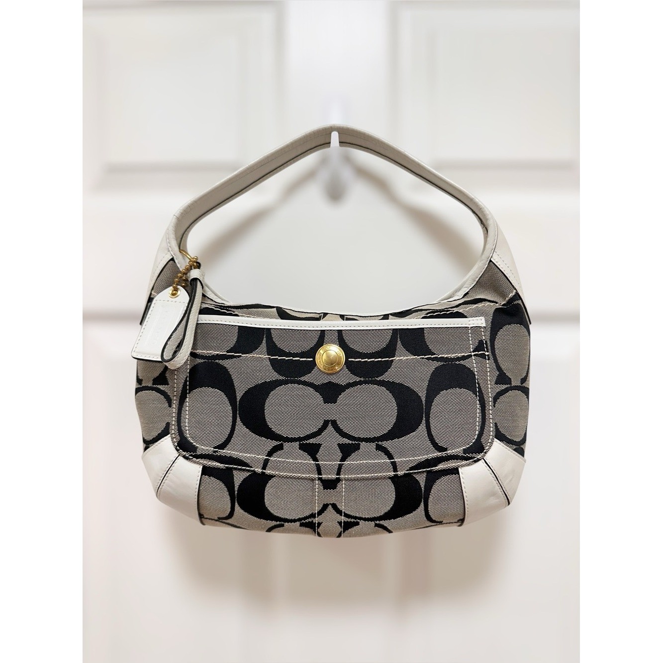 Coach Ergo Signature Jacquard Hobo Shoulder Bag Y2K