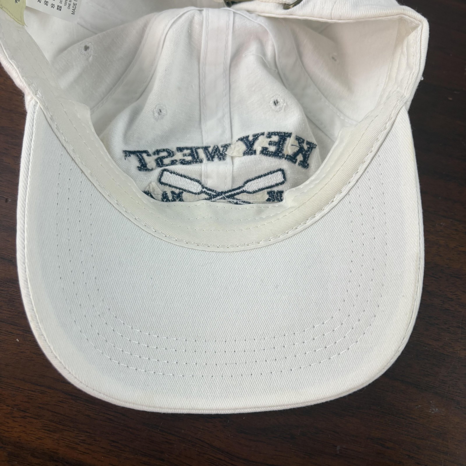 Key West Florida Hat Cap Strap Back One Size White Souvenir Life In Paradise