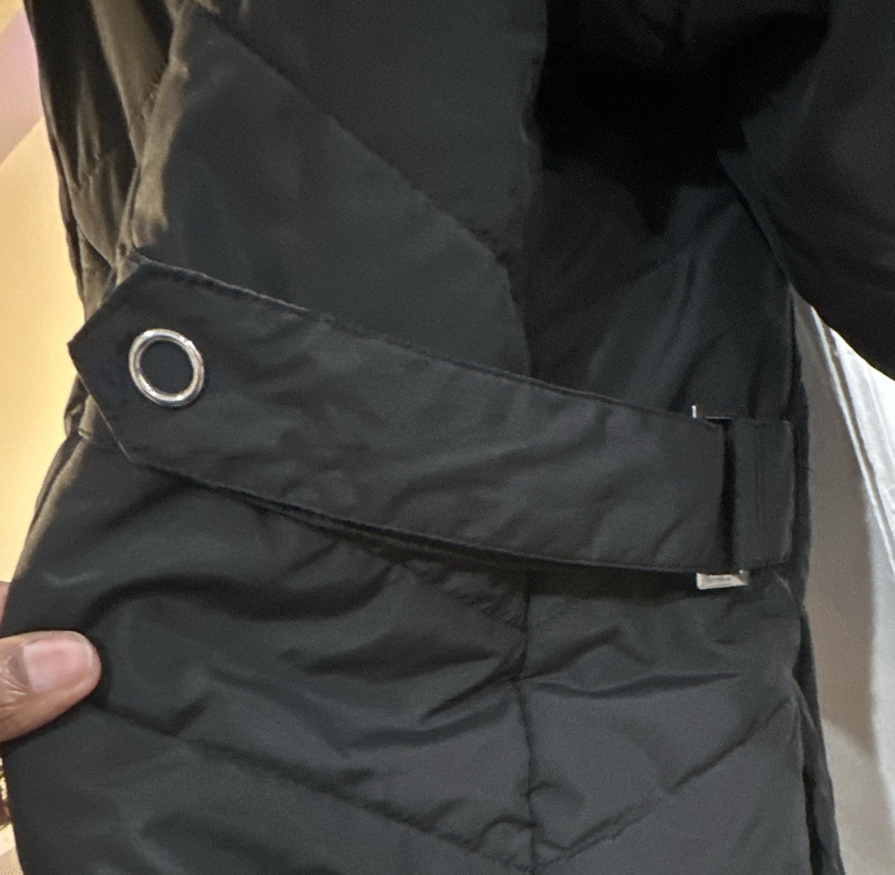 FreeTech Women’s Black Puffer Jacket Hooded Faux Fur Trim Full Zip 18W-20W