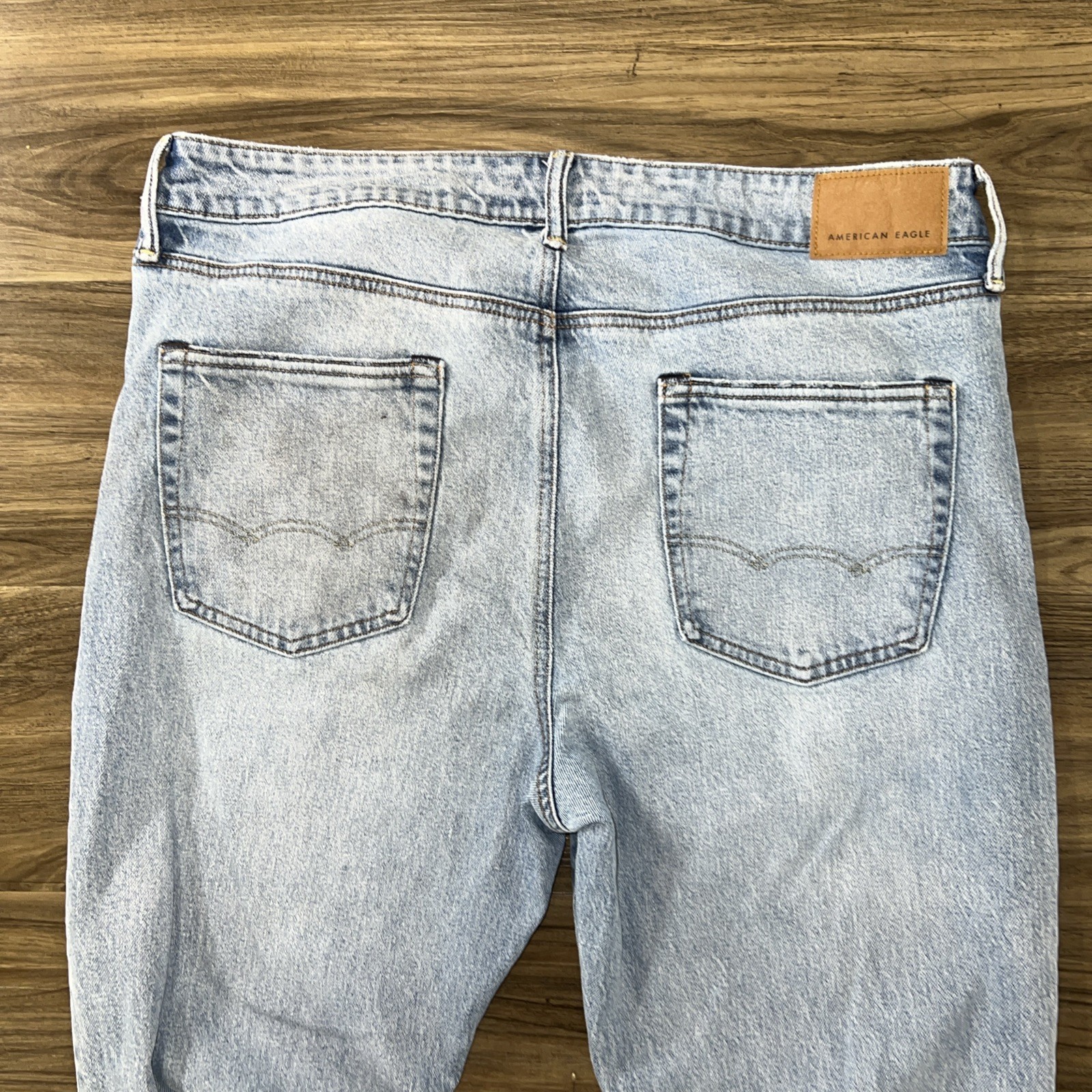 American Eagle Air Flex Straight Fit Light Wash Men’s Jeans Sz 36×32