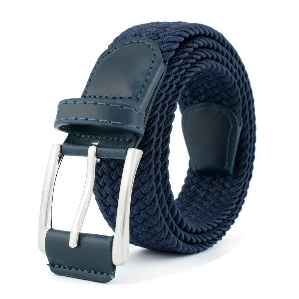 Elastic Fabric Braided Belt,Enduring Stretch Woven Belt for Unisex Men/Women/Jun