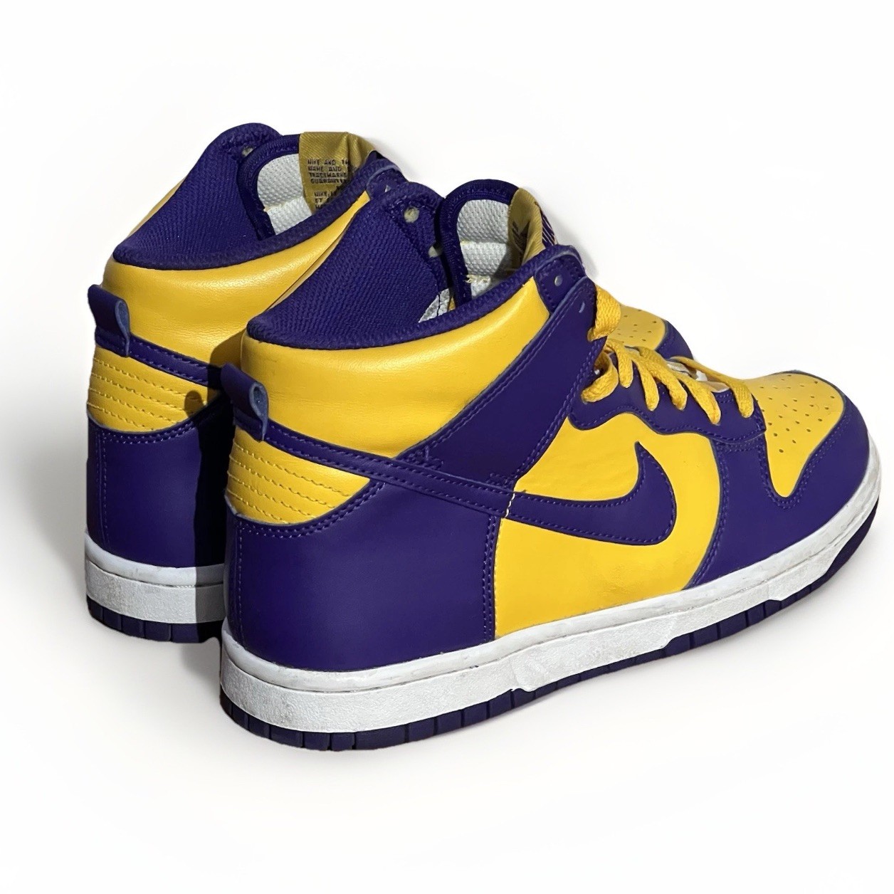 Nike Dunk High ‘Lakers’ Purple/Gold Skate Shoes – Sz 5.5Y