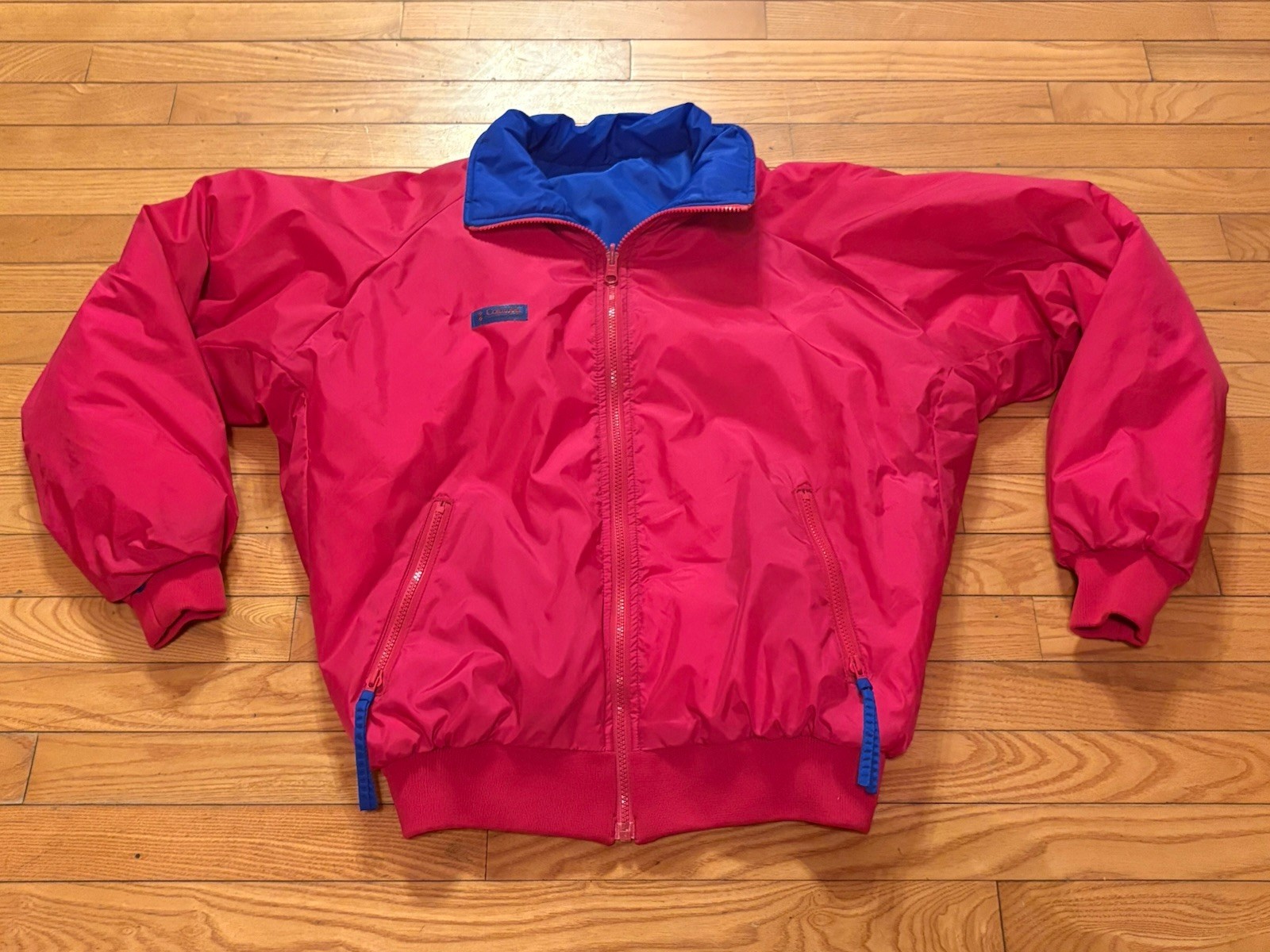 Vintage Columbia Reversible Ski Jacket Thinsulate Men’s M Blue/Red