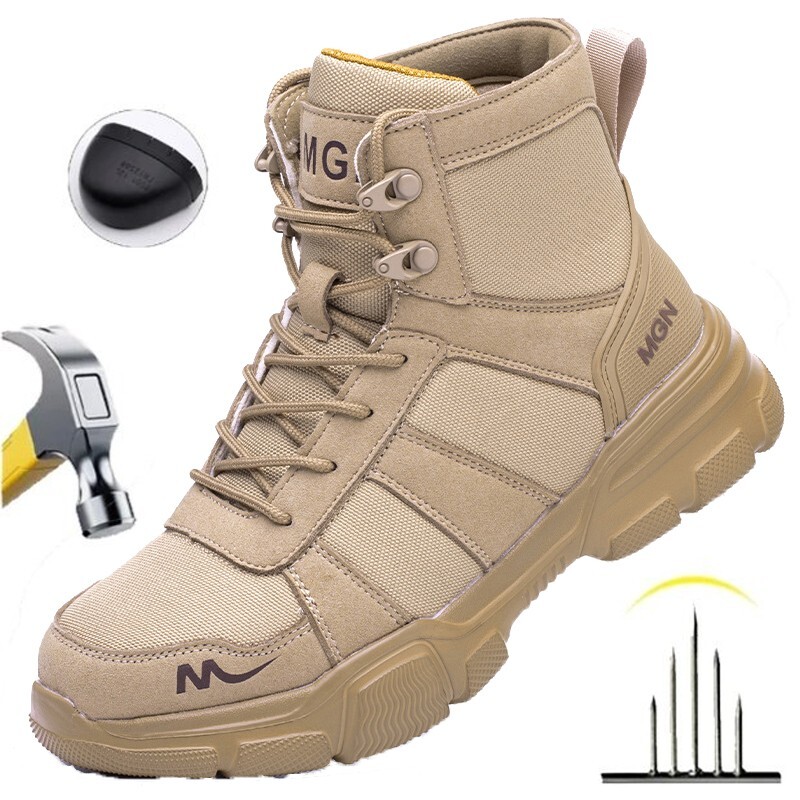 Safety Steel Toe Cap Work Shoes Indestructible Boots Mens Industrial footwear