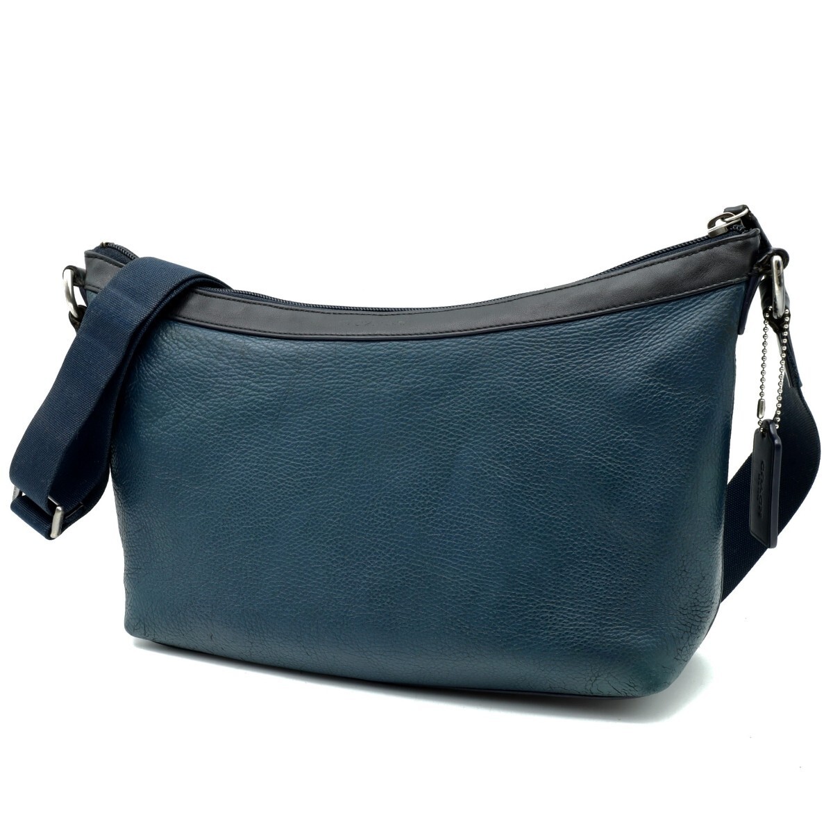 COACH Men s Shoulder Bag Camden Leather Transit Crossbody F71431 Navy