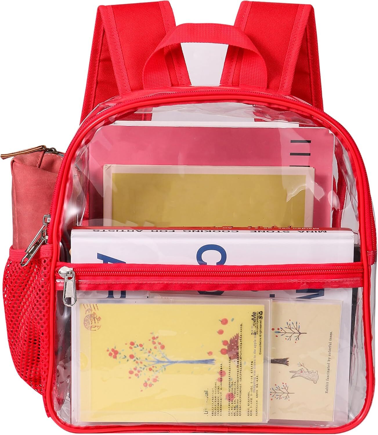 Clear Backpack – Stadium Approved Transparent Design Waterproof Bag 12×6×12 inch