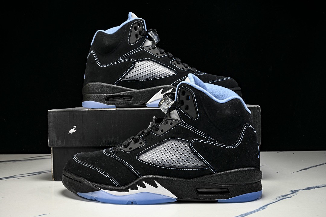 AJ5 Retro Black University Blue (2026) Men’s Basketball Shoes DD0587-008