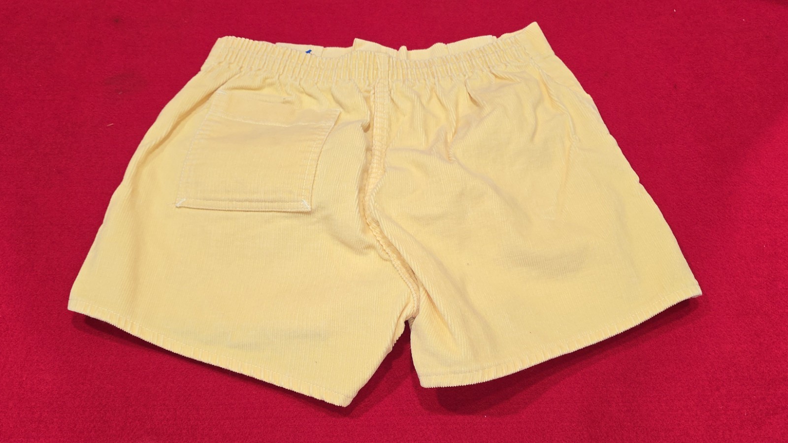 70s 80s Vintage Yellow Ocean Pacific OP Corduroy Beach Shorts Sz 36
