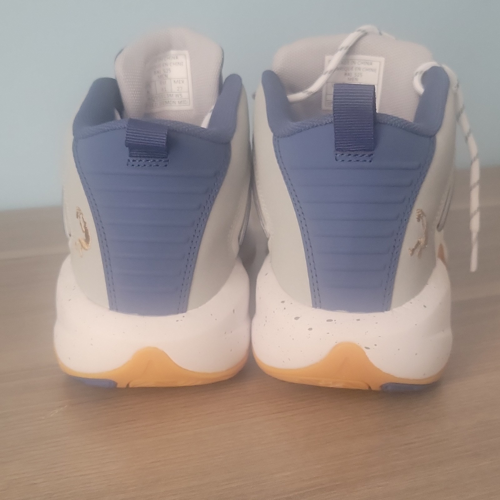 Shaq Speed Demon Mid Men’s White/Blue/Orange Sneaker AQ65015MWS