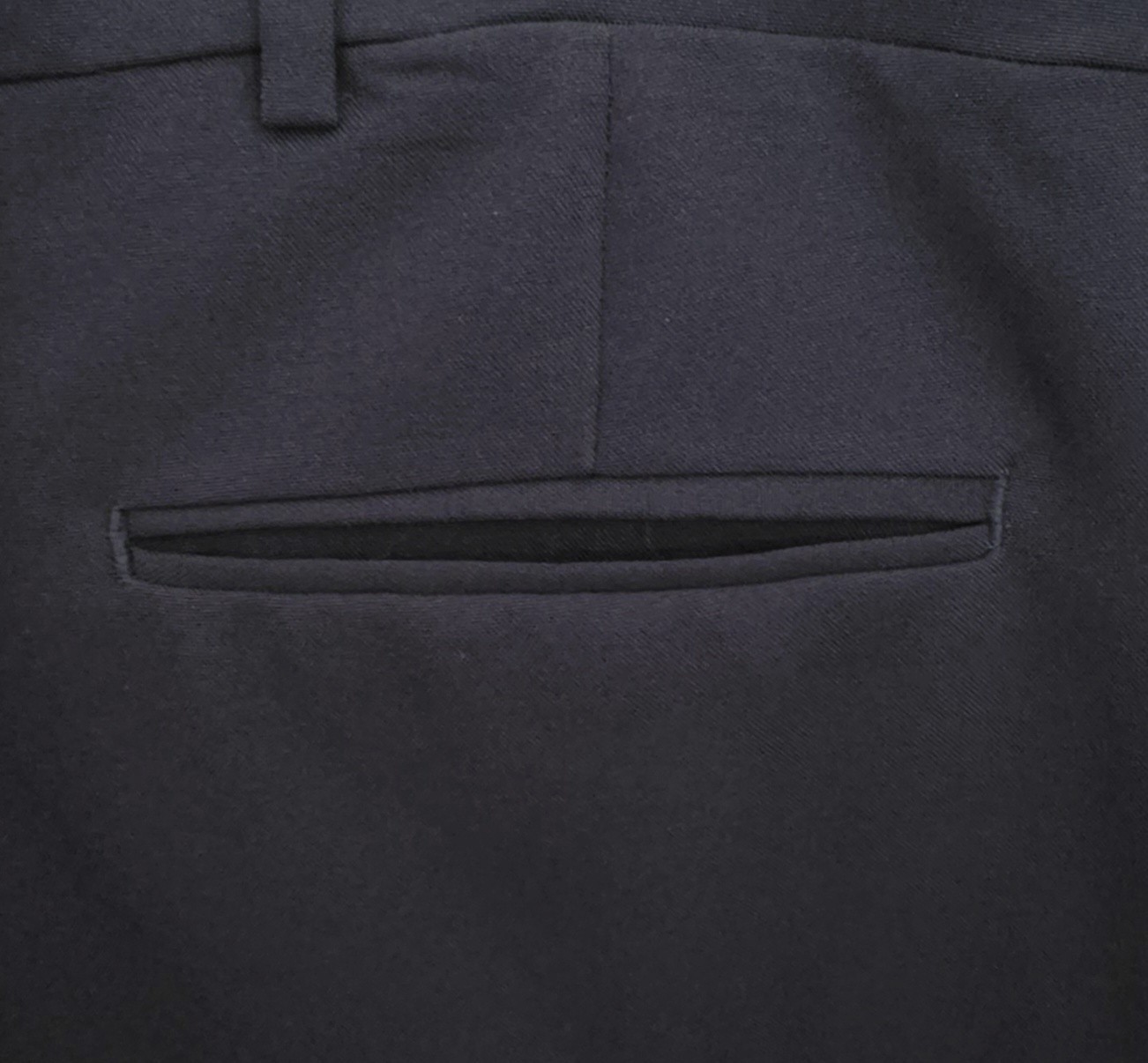 David Taylor Flexslax II Pants Men 42×29 Navy Blue Comfort Stretch Polyester