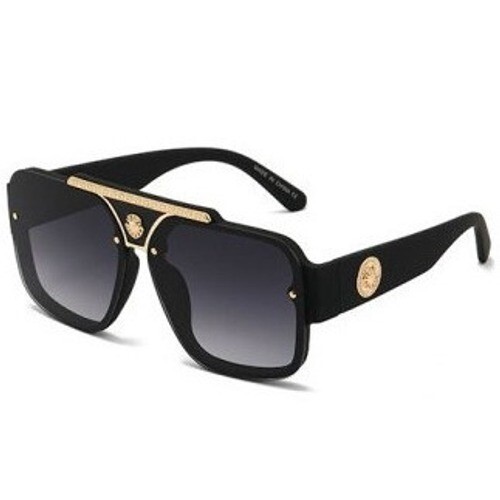 Men Sunglasses Classy Square Black Lens Cholo Style Hip Hop Gangster Style Gafas