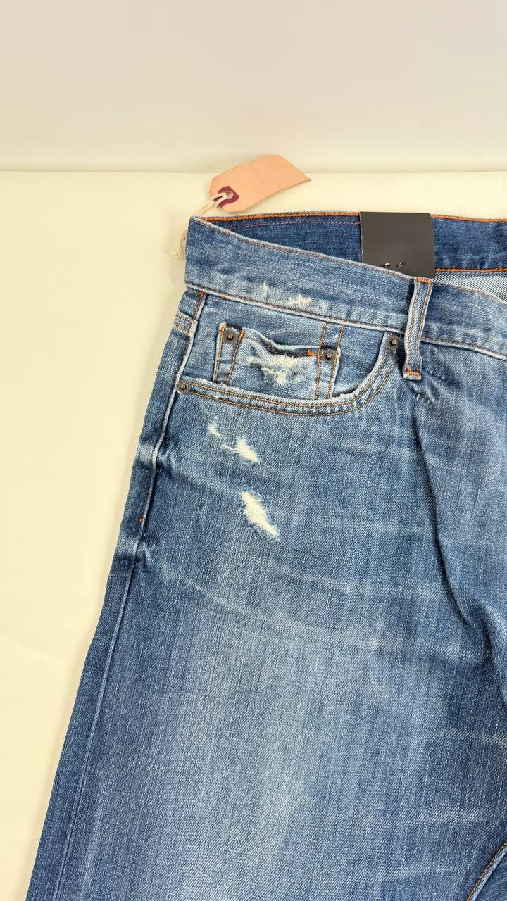 Jean Shop Jim Distressed Jeans Mens Slim Skinny Blue Denim NWT Multiple Sizes