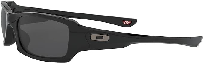 OAKLEY Fives Squared MENS Sunglasses – GREY LENSES AND POLISHED BLACK FRAME