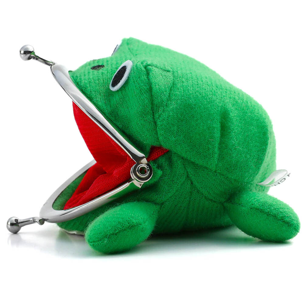 Cute Cartoon Animal Green Frog Coin Purse Coin Or Key Holder Wallet Money Bag