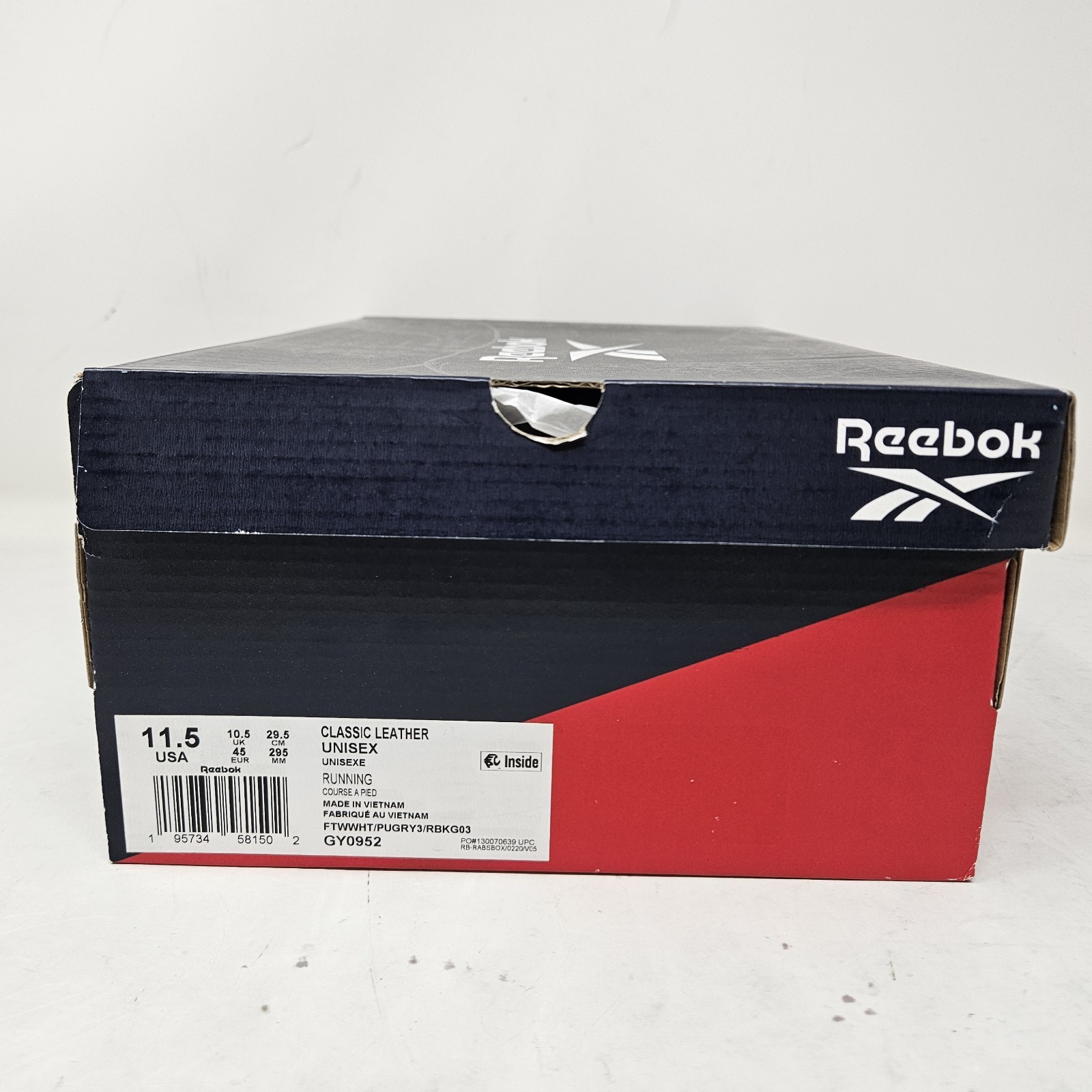 Reebok Classic Leather ‘White Grey Gum’ / GY0952 / Men’s Size 11.5