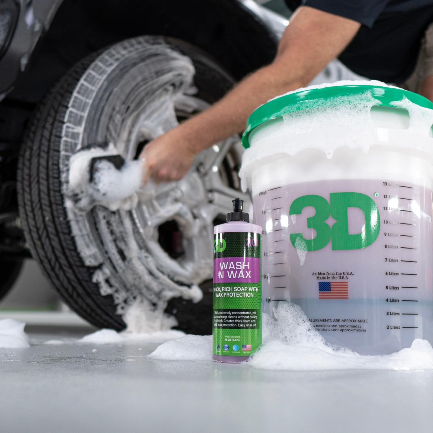 3D N Wax Car – Ph Balanced Easy Rinse Scratch Wax – 1 Gallon 201G01