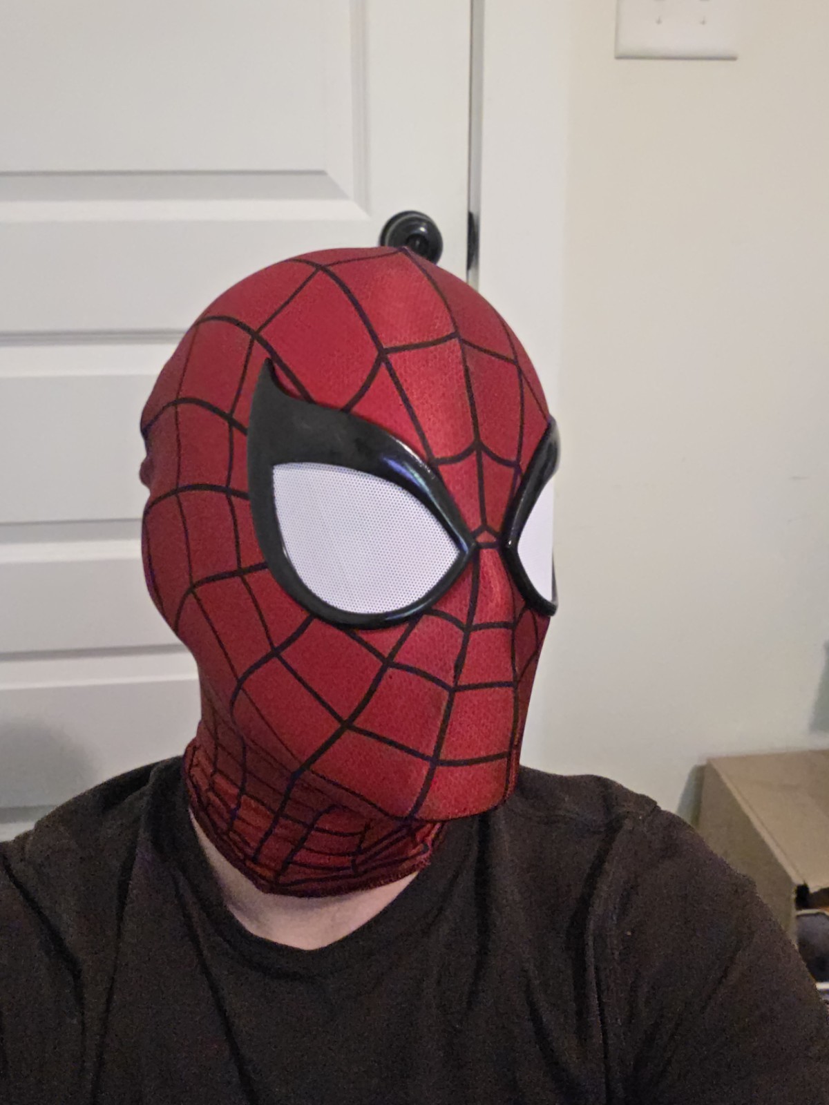 Spider-Man Faceshell With Fabric Mask, Romita JR, Fog Free Mesh. 23in Head Size