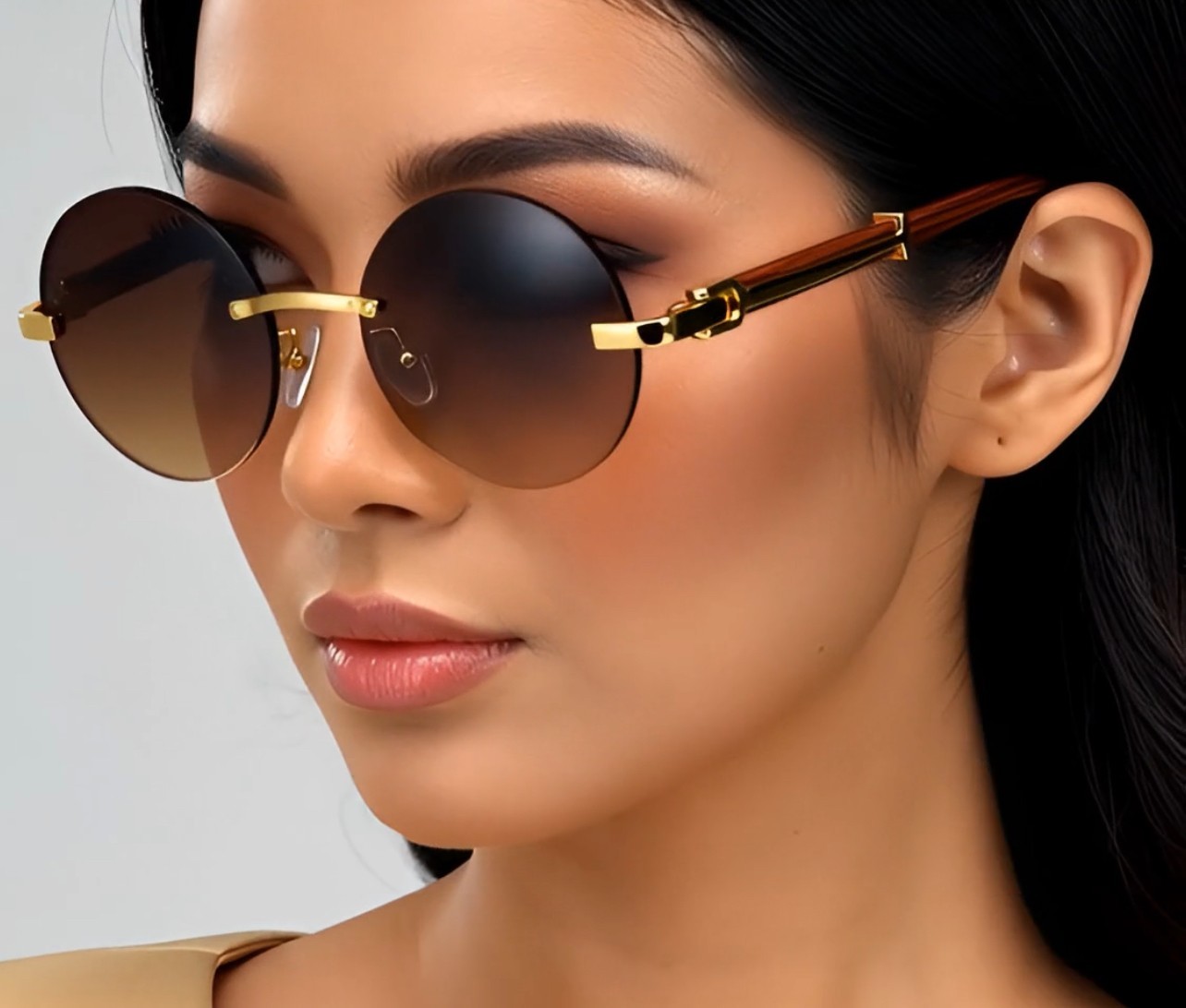 Clear Eyeglasses Sunglasses Streetwear Outdoor Hip Hop Cholo Buffs Round Shades