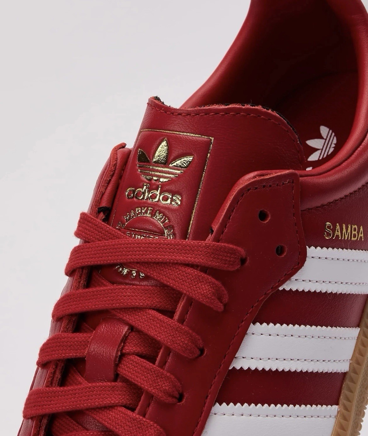 adidas Samba OG Better Scarlet Red White Gum Men’s Sneakers JR0881 NEW
