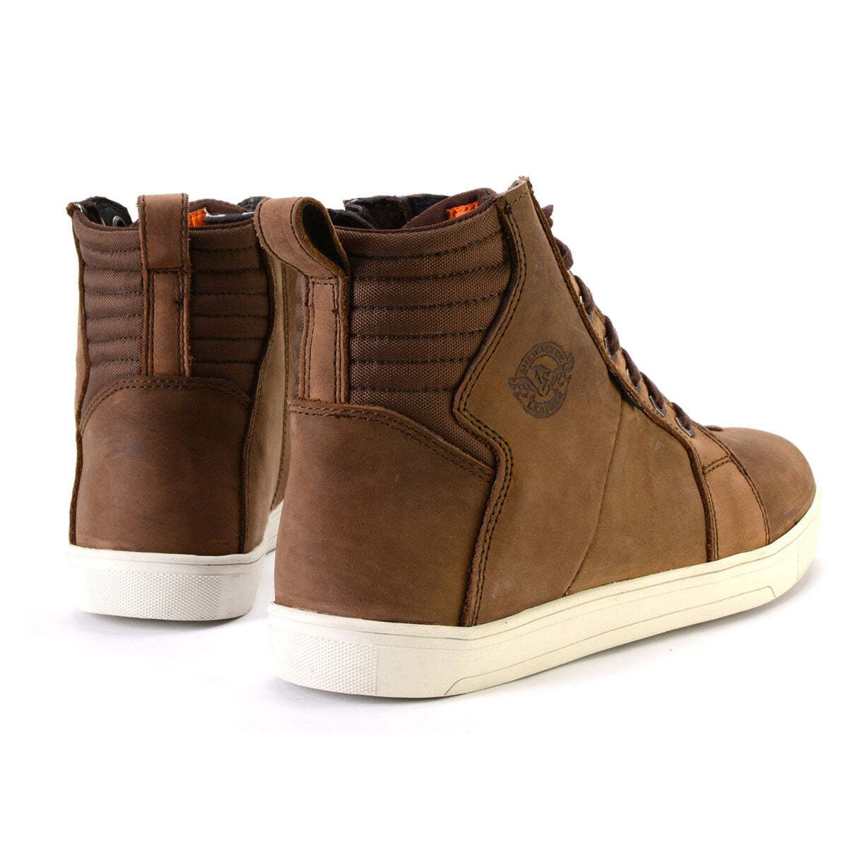 Milwaukee Leather MBM9113 Men’s Brown Motorcycle Reinforced Casual Riding Shoes