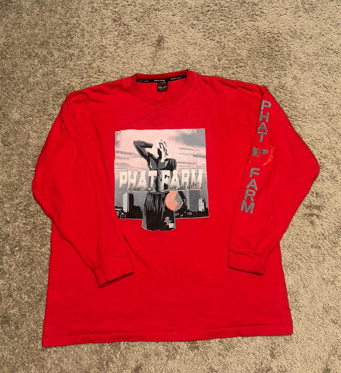 Vintage Phat Farm Shirt Mens 3XL Long Sleeve Hip Hop Grunge Skater 90s Y2K