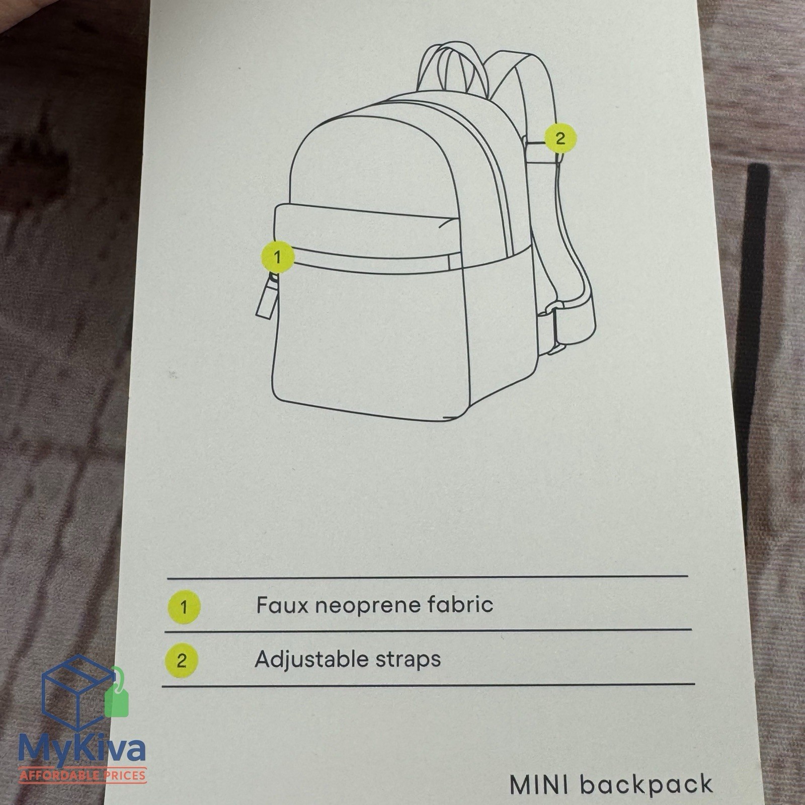 All In Motion 8.5in Neoprene Mini Backpack Blush Pink Front Zip Pocket New