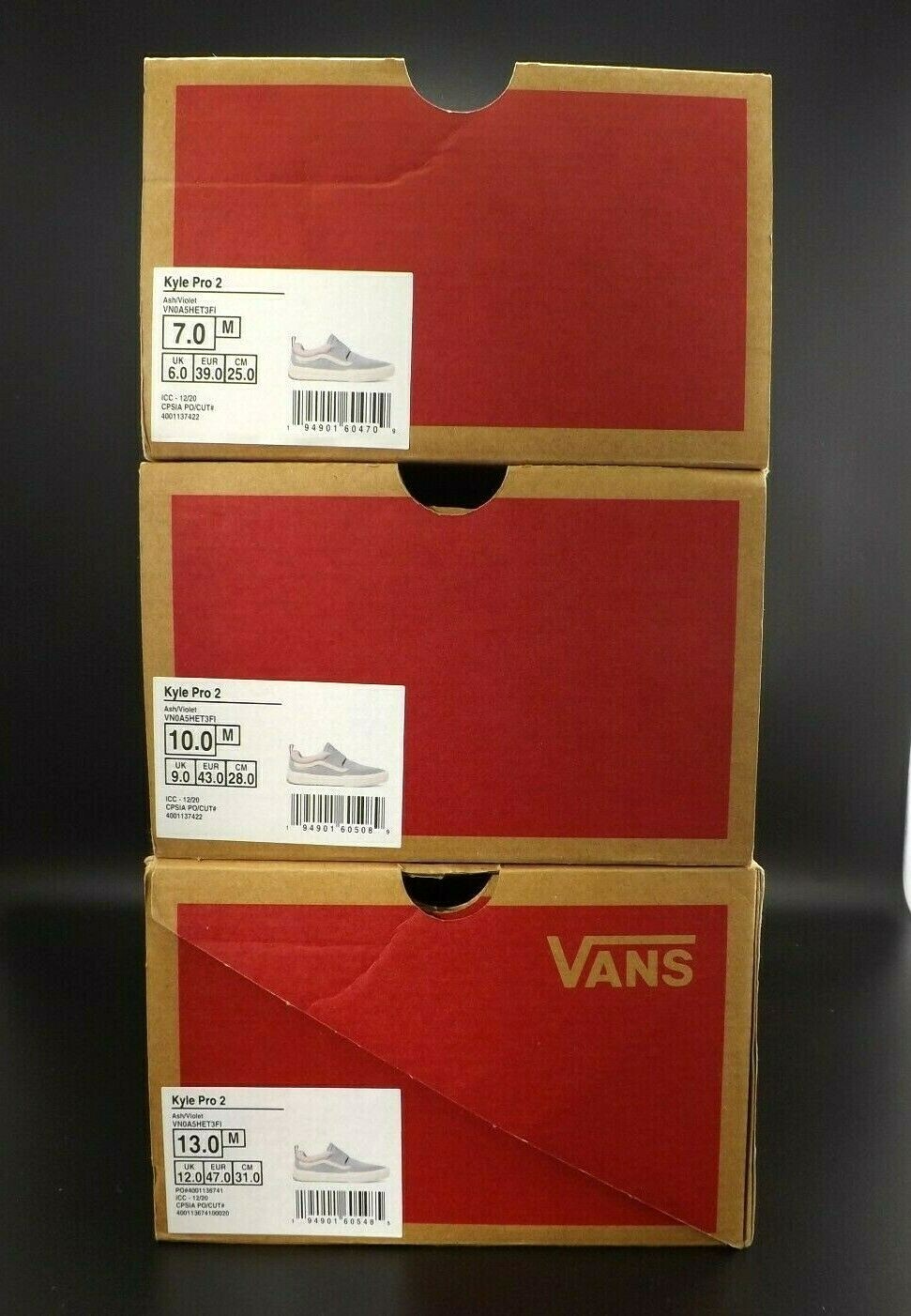 VANS Kyle Pro 2 Ash Violet Gray Men’s Size 7 Suede Low Top Sneakers VN0A5HET3FI
