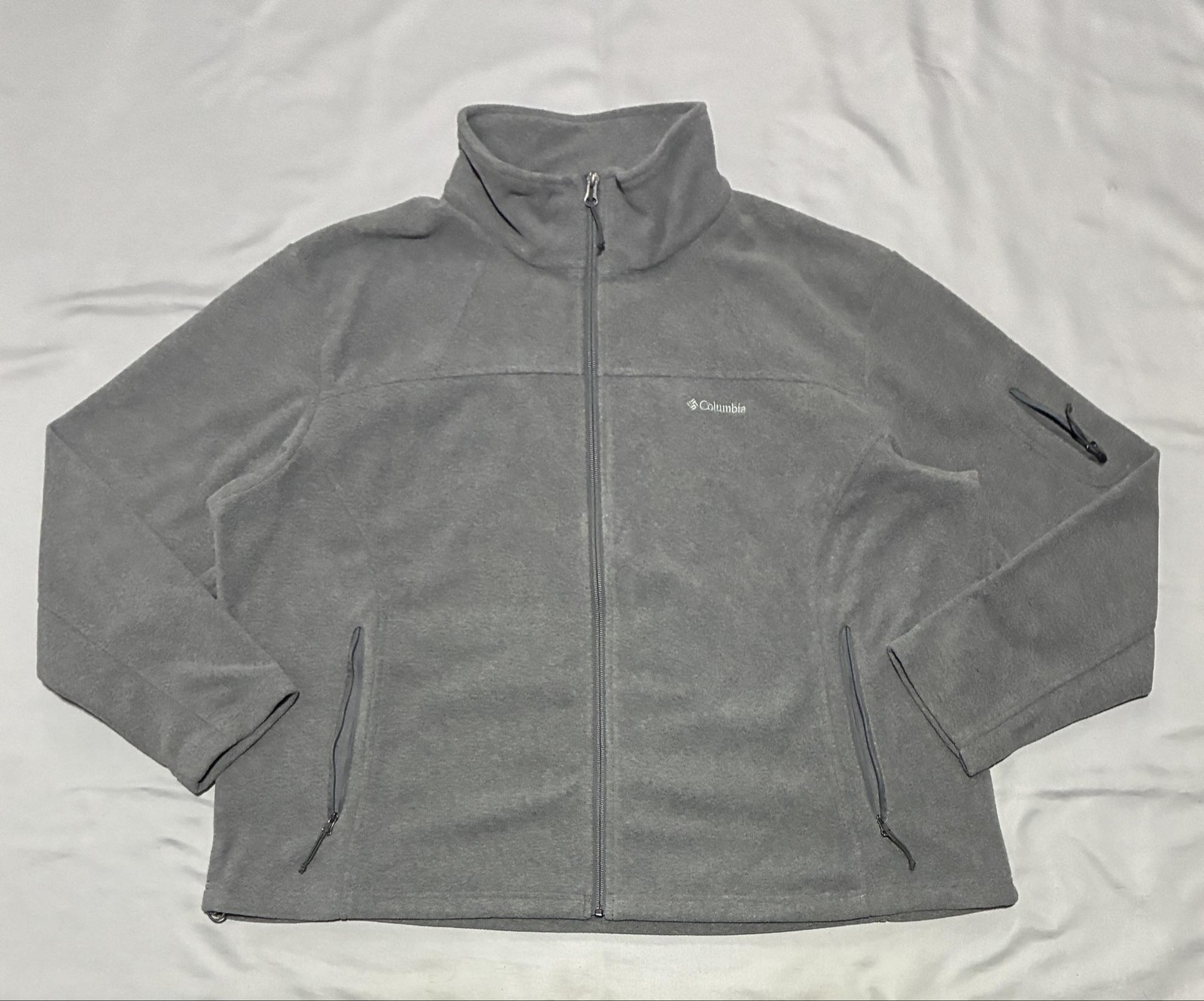 Columbia Jacket Womens 3X Gray Fast Trek II Fleece Full Zip Outdoor Lightweight