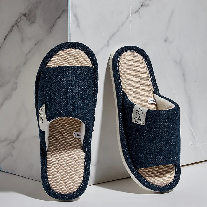 Slippers In Spring&Autumn Comfortable Bedroom Breathable Slippers Men’s&Women’s