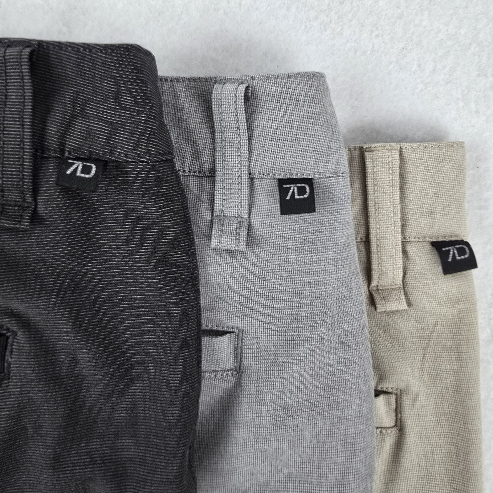 7D 7Diamonds Momentum Performance Shorts 34 Stretch Chino Quick Dry Bundle Lot