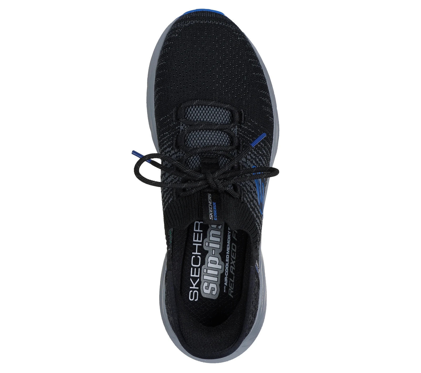 Skechers Shoes Men Slip Ins Black Comfort Casual Memory Foam Hand Free 232932