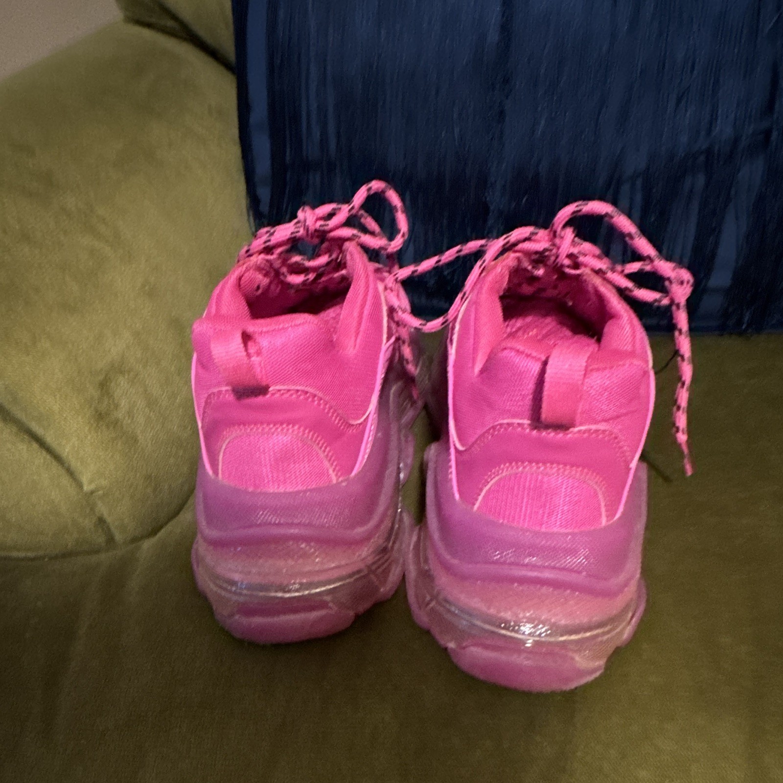 Balenciaga Triple S Pink Low Top Lace Up Athletic Sneaker Unisex AAA