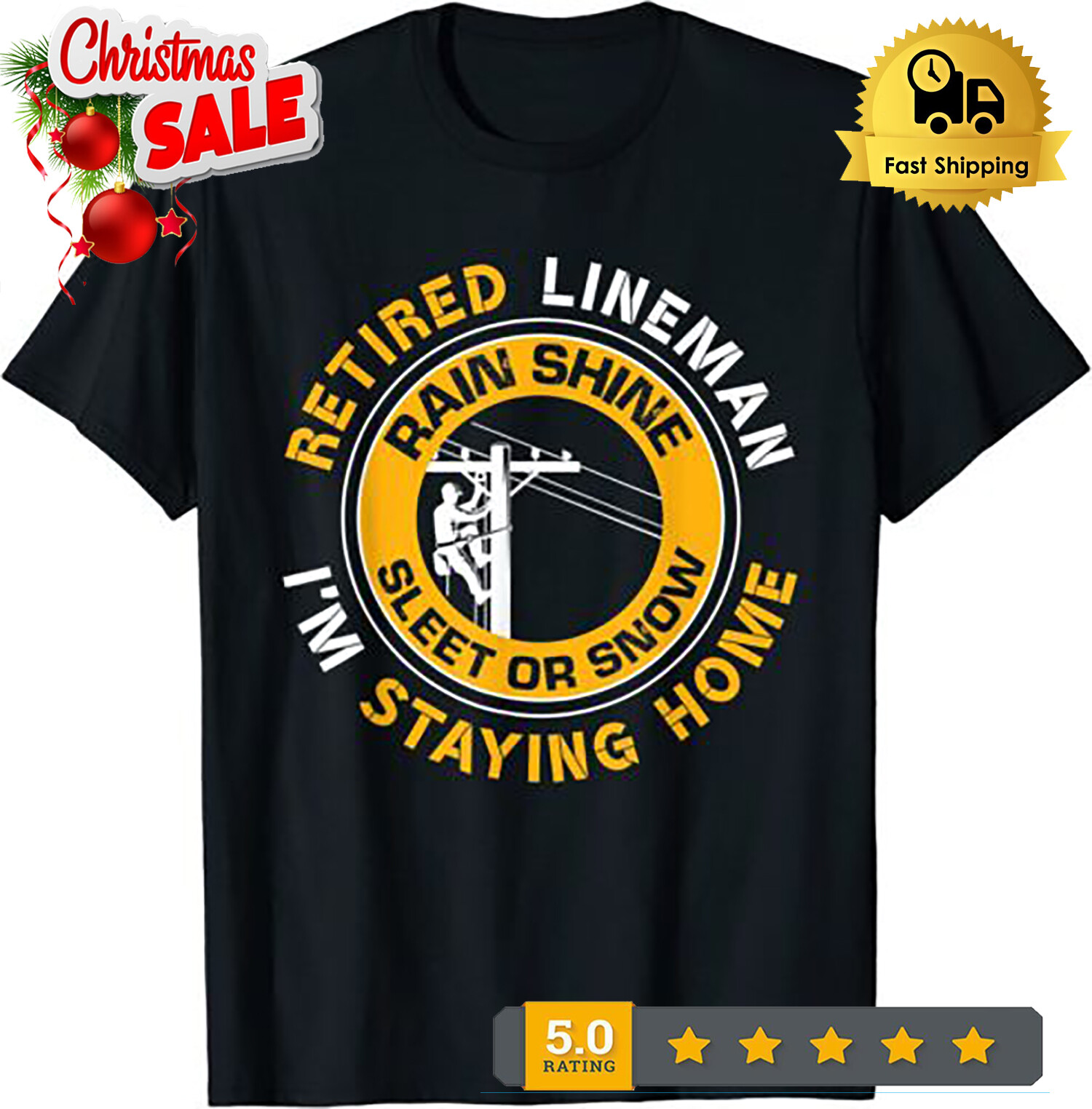 2025/NEW LIMITED Lineman Lineworker Power Lineman Design Great Gift Tee T-Shirt