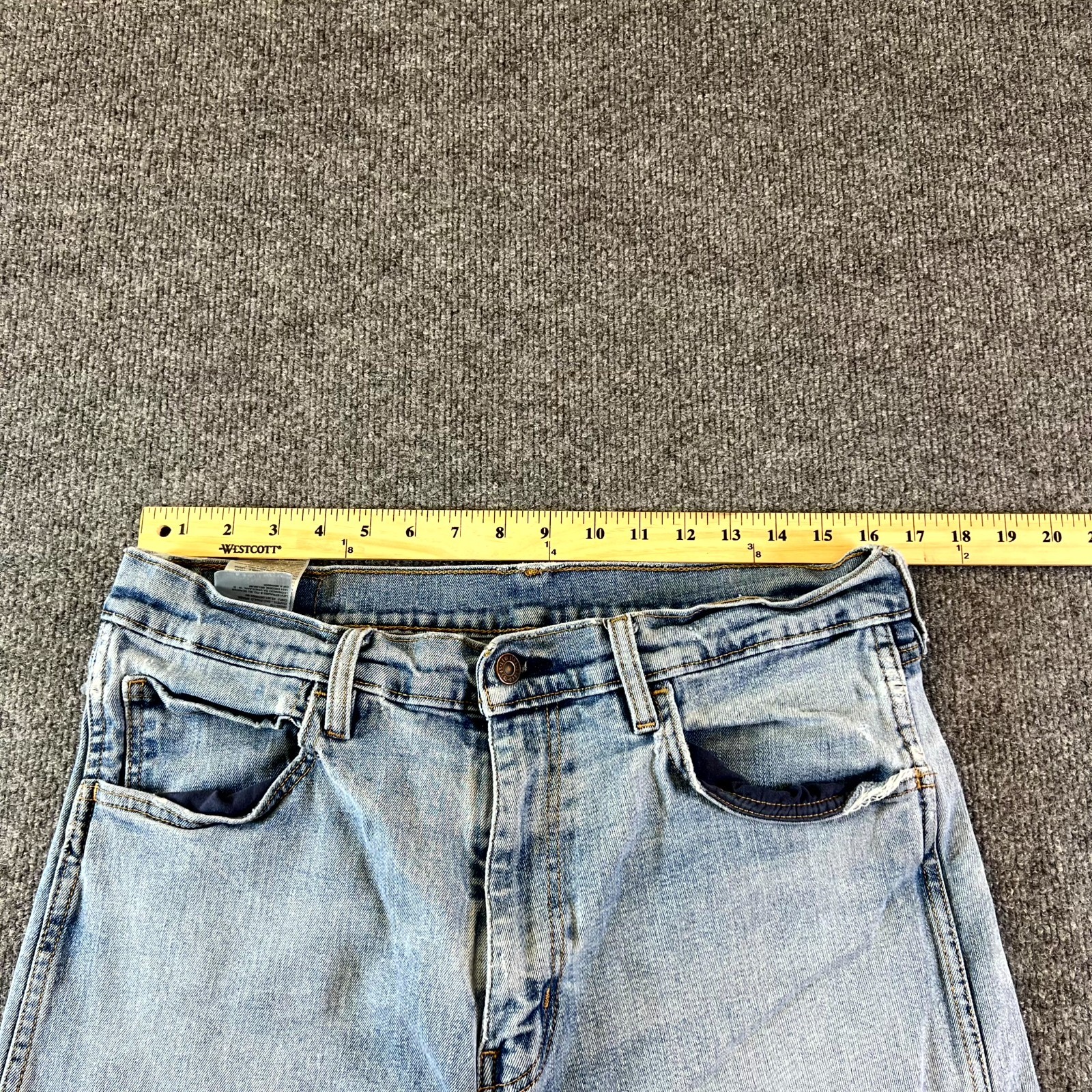 Levi’s 410 Jeans Men’s 36×34 Blue Denim Cotton 5-Pockets Straight Leg Streetwear