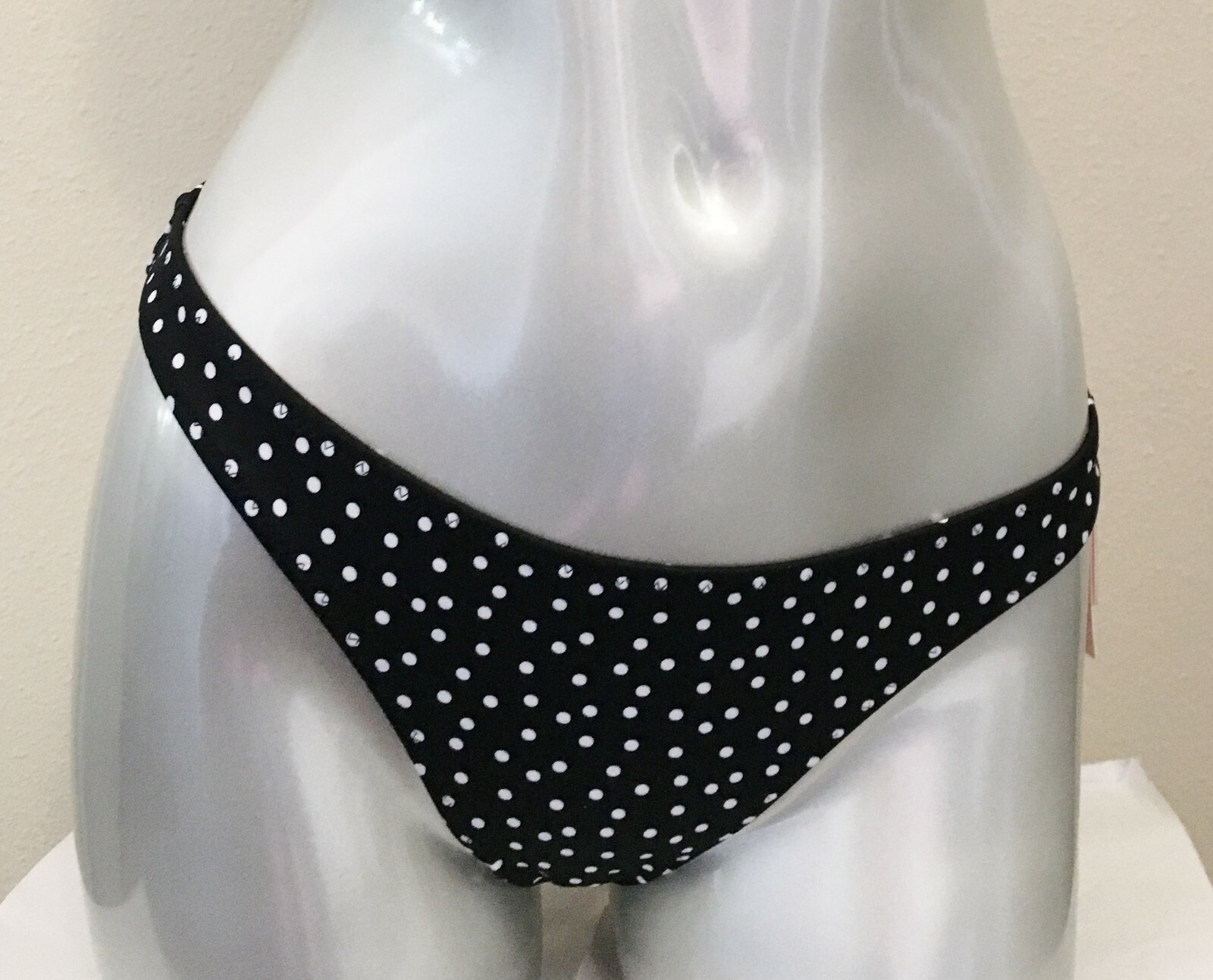 NWT Victorias Secret VS Zuma Itsy Ruched Back Bikini Swim Bottom Polka Dot L
