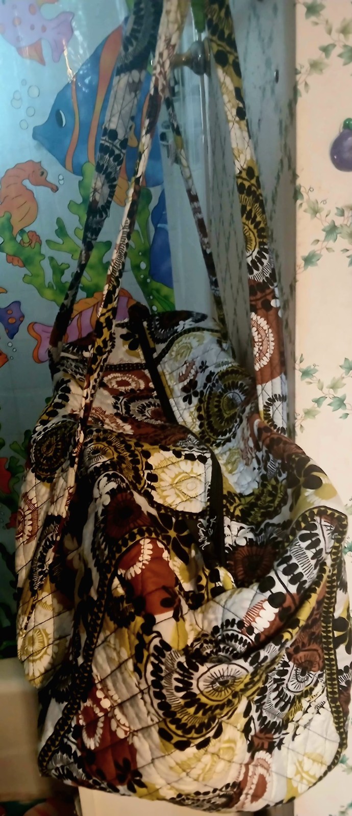 VERA BRADLEY LARGE DUFFLE BAG COCOA MOSS NEW WITHOUT TAGS HTF!