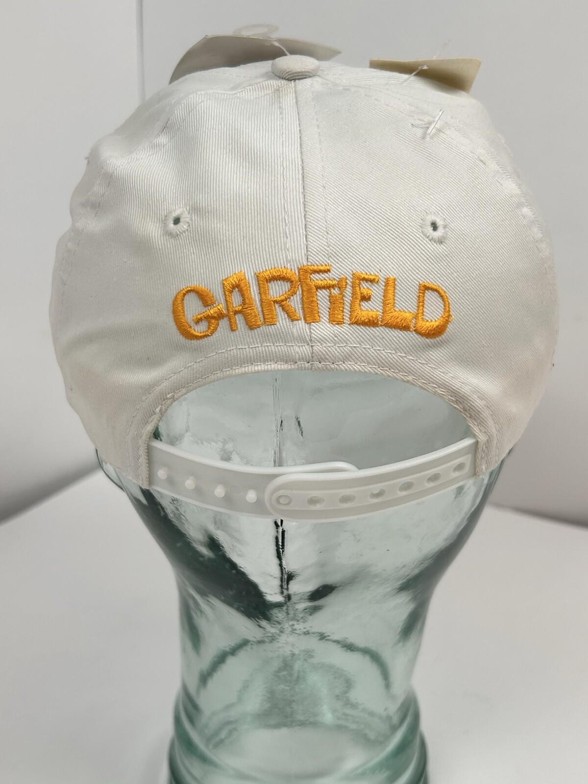 Vintage Garfield Hat Cap Snapback White Cat Cartoon Novelty 90s Paws With Tags