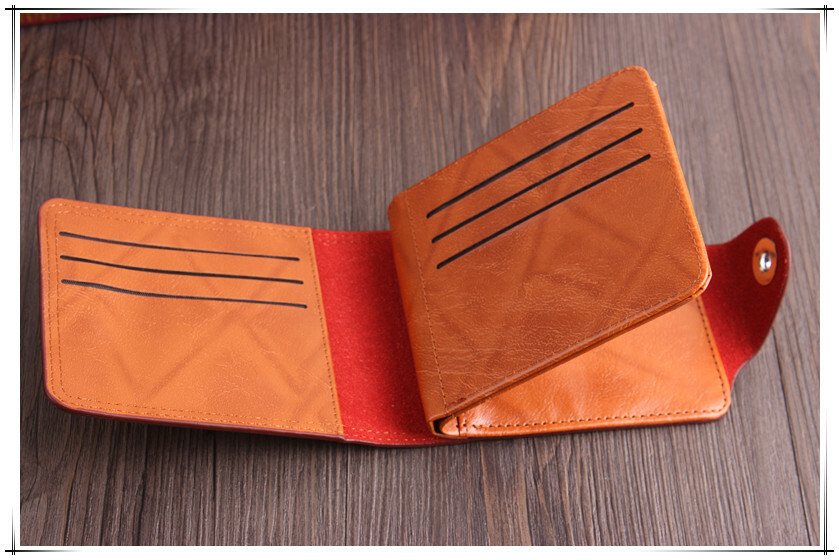 Men’s US 100 Dollar Bill Leather Bifold Card Photo Holder Wallet Handbag Purse