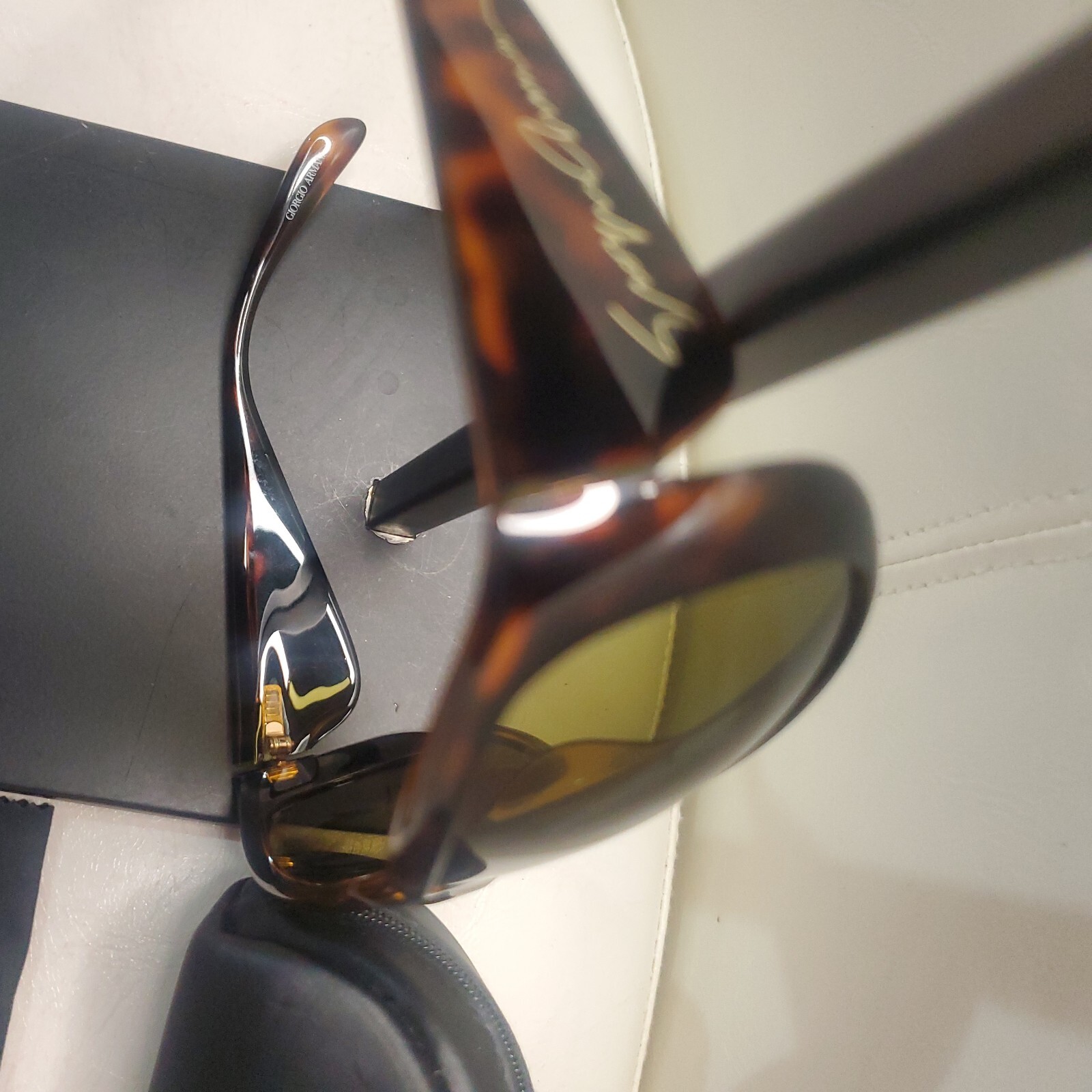 Preowned Giorgio Armani Sunglasses. Wide High Bridge Fit.