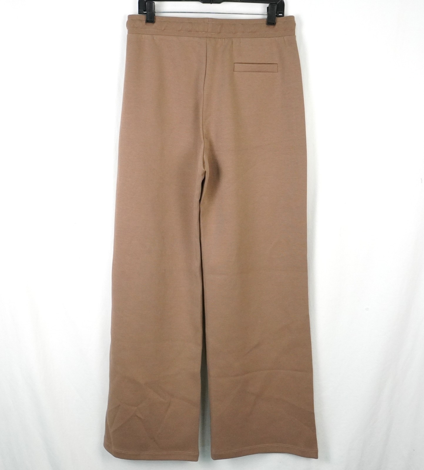 ‘S Max Mara Wide-Fit Jersey Trousers w/ Pockets in Camel – Women’s Size Large